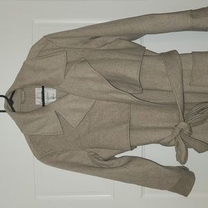 Abercrombie & Fitch belted wool trench coat